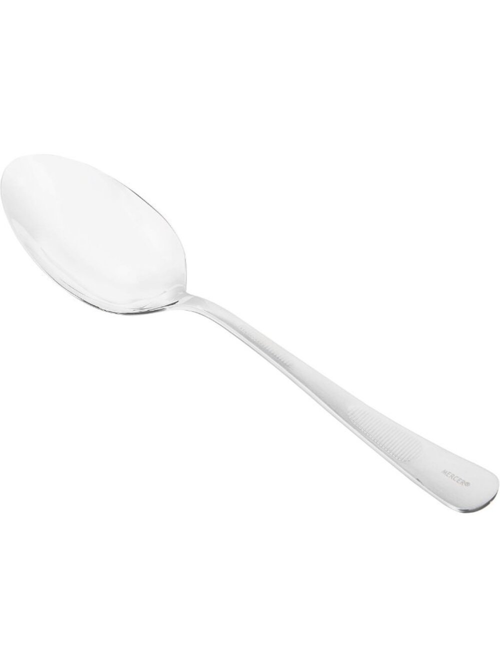 9-Inch Stainless Steel Plating Spoon - Solid Bowl, Durable Kitchen Tool, Silver